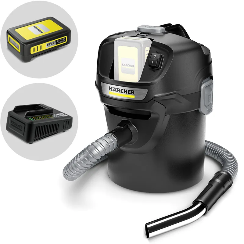 Karcher AD 2 Battery - Aspirateur multifonction - Fût en métal de 14L - 18V/ 2,5 Ah