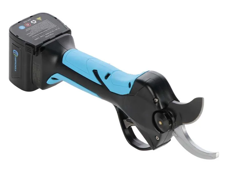 Campagnola Stark XL - Sécateur électrique de taille avec kit de câble et étui pour batterie - 3x 21,6V 2,5 Ah - Diamètre de coupe 40 mm