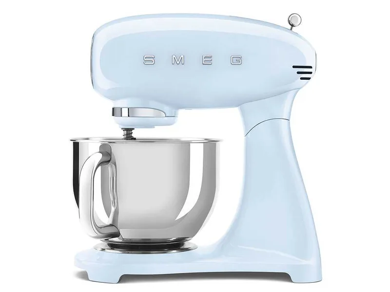 Smeg Full Color Bleu Clair - Batteur mélangeur planétaire - Cuve en acier inoxydable de 4,8 litres