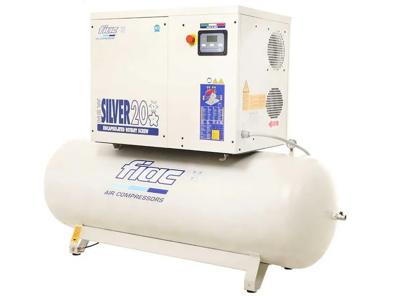 Fiac New Silver 20/500 - Compresseur rotatif triphasé à vis silencieux - Motore 20 HP