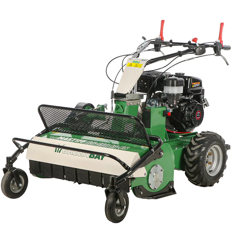GreenBay MASTIFF 86-150 W-ES - Tondeuse débroussailleuse professionnelle à couteaux - Loncin G420FD