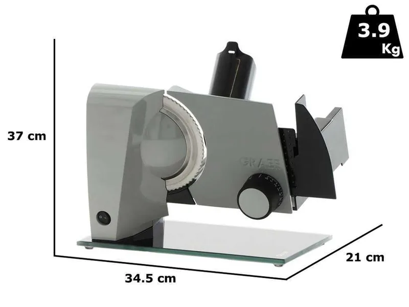Graef SKS 110 TWIN Grise - Trancheuse à lame de 170 mm