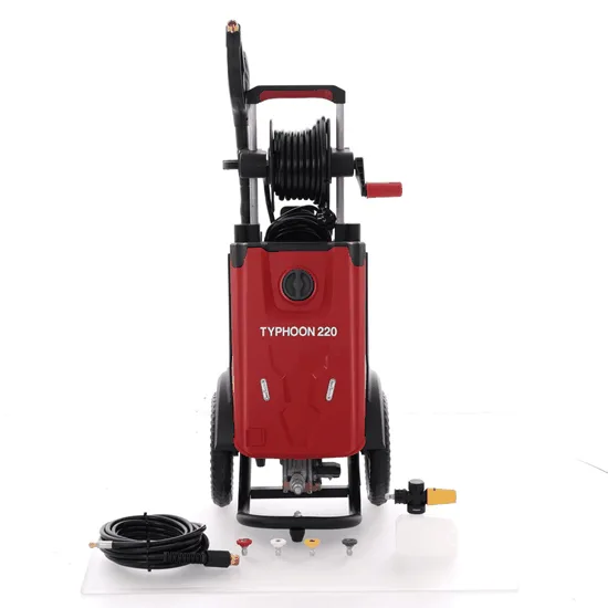 GeoTech Typhoon 220 – Nettoyeur haute pression avec lance professionnelle et kit débouche-canalisations – 220 bar – 510 l/h