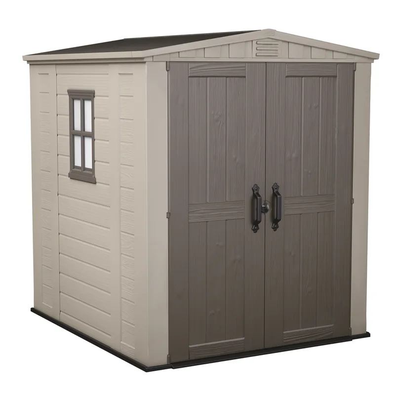 Keter Factor beige - Abri de jardin - Avec fenêtre latérale - 178x195.5x208 cm