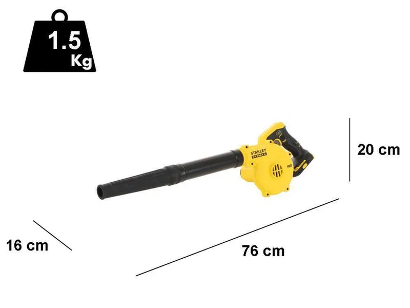 Souffleur à batterie STANLEY SFMCBL01B-XJ - 18V - 2Ah
