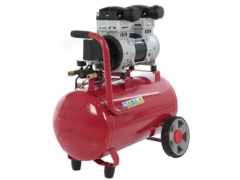 GeoTech S-AC 50-10-15C - Compresseur électrique silencieux 50 L oilless - moteur 1.5 CV