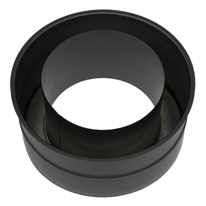 Raik Coltherm fourreau mural double paroi 150mm noir double paroi pour tuyau de fumée / conduit de fumée