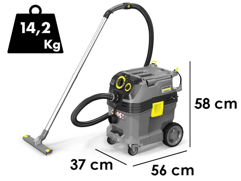 Karcher Pro NT 30/1 Tact Te M - Aspirateur eau et poussières - Cuve de 30 L - 1380 W