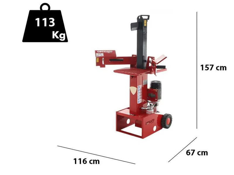 Ceccato BULL SPLE10T - Fendeuse à bois électrique - Verticale - 400V