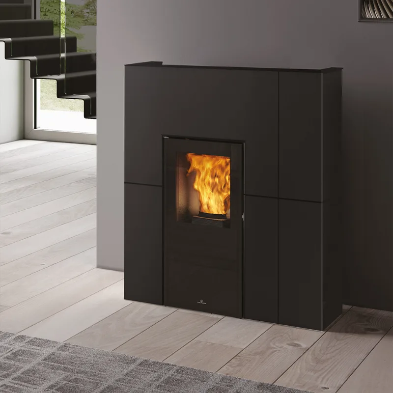 Edilkamin Blade H 15 Evo poêle à granulés bouilleur acier noir