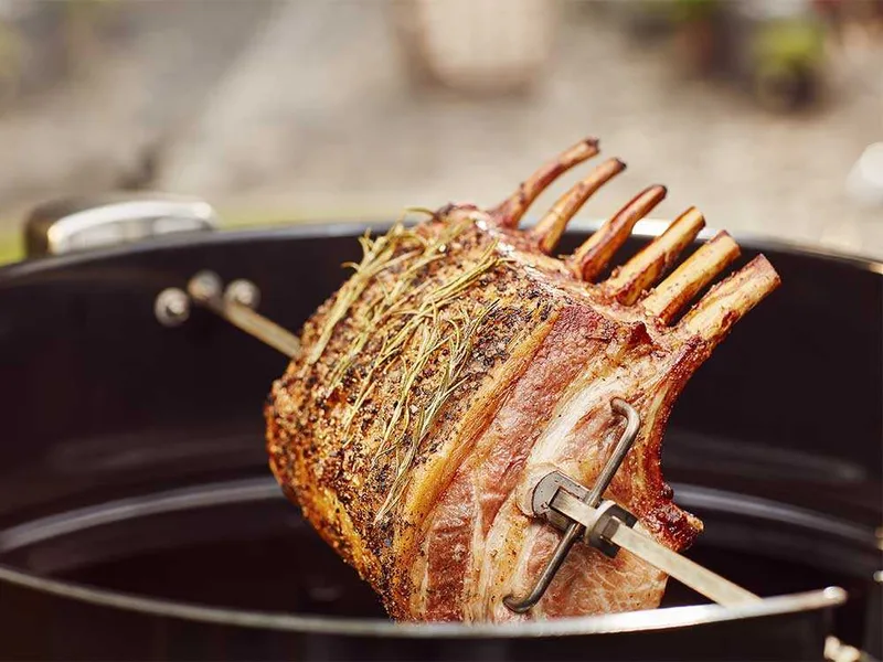 Tournebroche pour barbecue à charbon Weber 57 cm