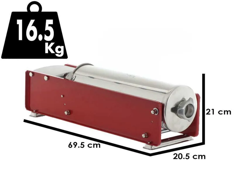 Tre Spade Mod. 10 Rouge - Poussoir manuel 10 kg - 2 vitesses