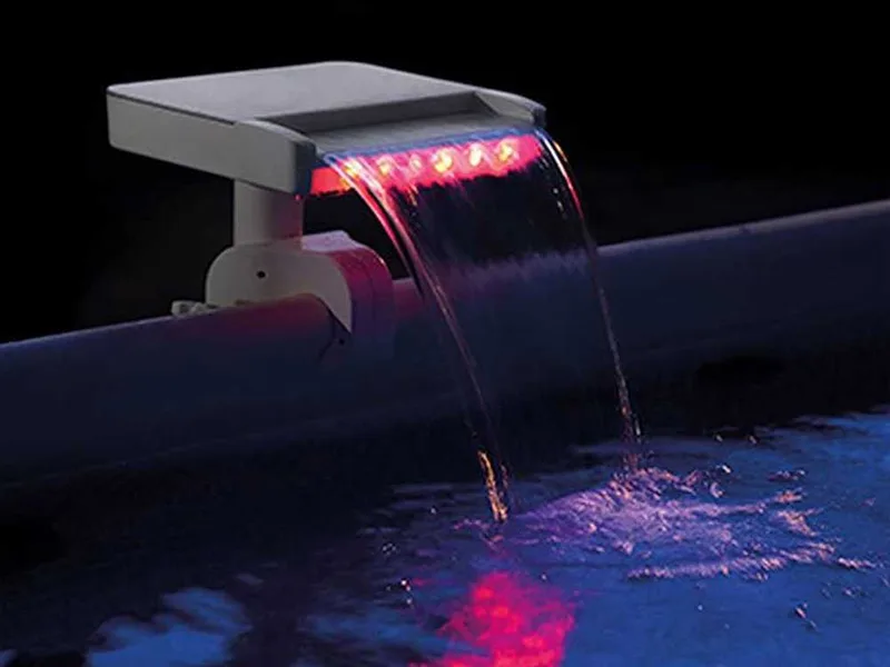 Cascade colorée LED automatique Intex 28090 - Débit d'eau min. 3785 L/h