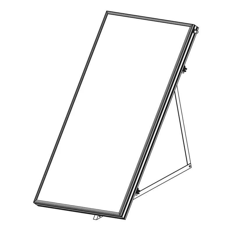 Sunex Kit de montage pour toit plat pour 1 collecteur solaire Basicx 2.0