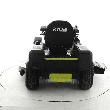 Ryobi ZTRX137 - Tondeuse autoportée à batterie et rayon de braquage zéro - 72V/30Ah - coupe de 137cm - 2en1