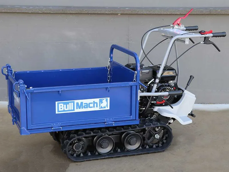 Brouette à moteur à chenilles BullMach Helios 320 F avec ridelles ouvrables - Charge 320 kg