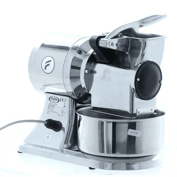 FAMA GS - Râpe électrique professionnelle - Corps en aluminium poli - triphasé - 400V / 1CV