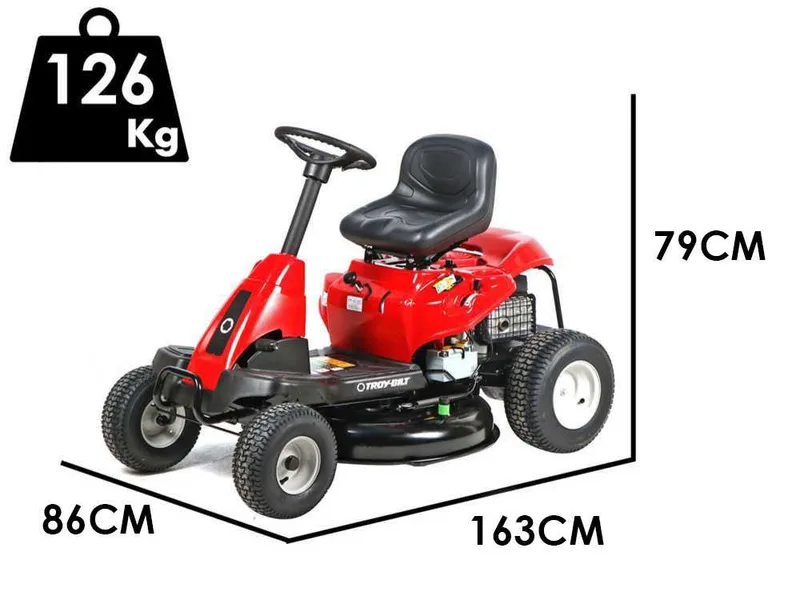 Troy-Bilt TB 76T-S - Tondeuse autoportée - avec éjection latérale - Moteur de 382 cc