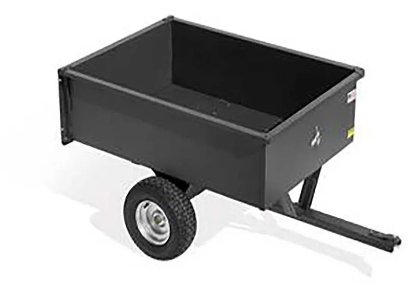 Remorque tractée pour autoportée, remorque en métal, roues grand format - 122x86 (h 37 cm)