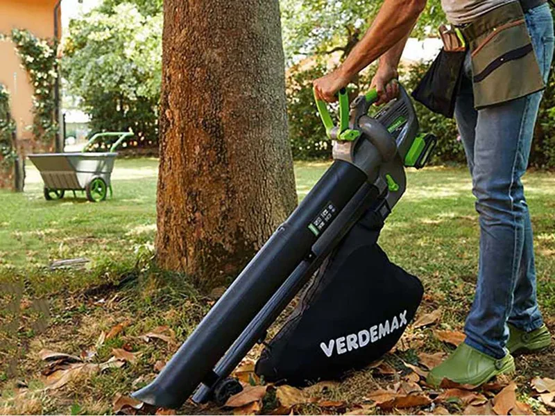 Verdemax SAR40 - Souffleur aspirateur à feuilles - 40 V 2.5 Ah