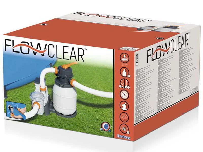 Pompe de filtration à sable Bestway 58497 - Débit d'eau 5678 l/h - 230 W