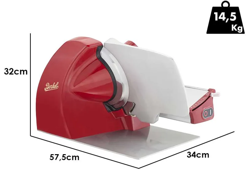 Berkel Home Line Plus 250 Rouge - Trancheuse avec lame 250 mm