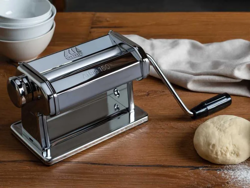 Marcato Atlas 150 Roller - Machine à pâtes manuelle en acier chromé