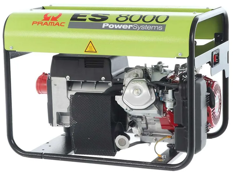 Pramac ES 8000 - Groupe électrogène 6.6 kW triphasé à essence - avec moteur Honda GX 390
