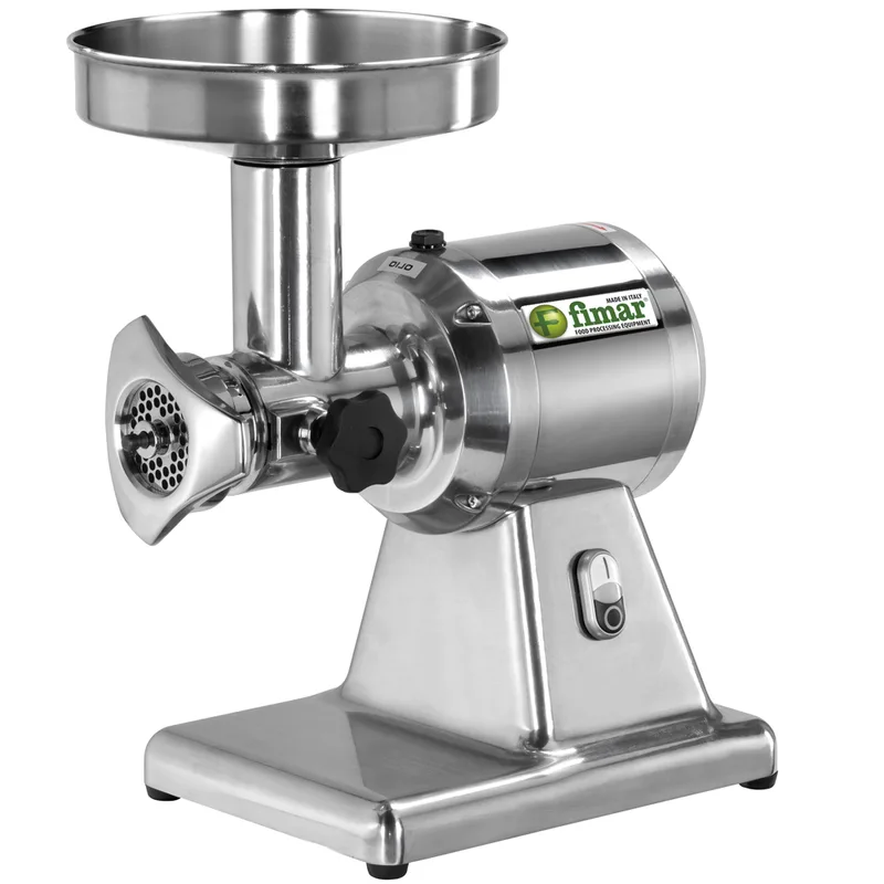 Fimar TC12S - Hachoir à viande électrique - 400V - 1CV - Groupe de hachage INOX - Sans inverseur de marche