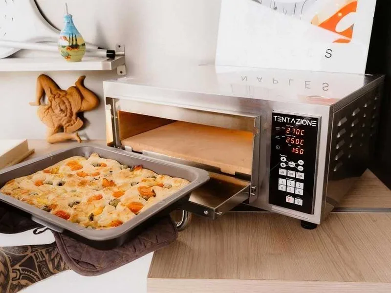 Pizza Party Tentazione MAX GT3 - Four électrique à pizza - Sole en biscotto réfractaire de 3 cm - 2800 W