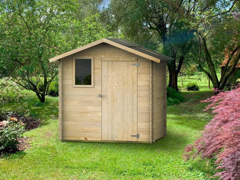 Alce Livia 198x130 - Abri de jardin en bois - Avec fenêtre frontale - 198x130x205 cm