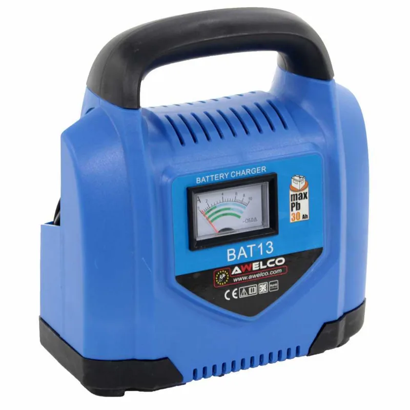 Awelco BAT 13 - Chargeur de batterie portable - alimentation monophasée - batteries 12V, de 10/30Ah