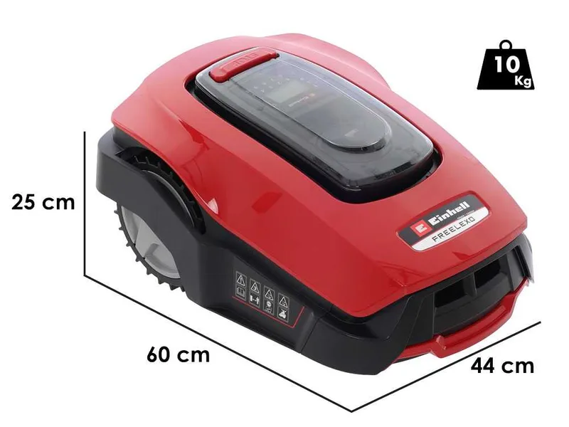 Einhell FREELEXO 800 LCD BT - Robot tondeuse avec fil périphérique - Batterie au lithium 18 V/2 Ah