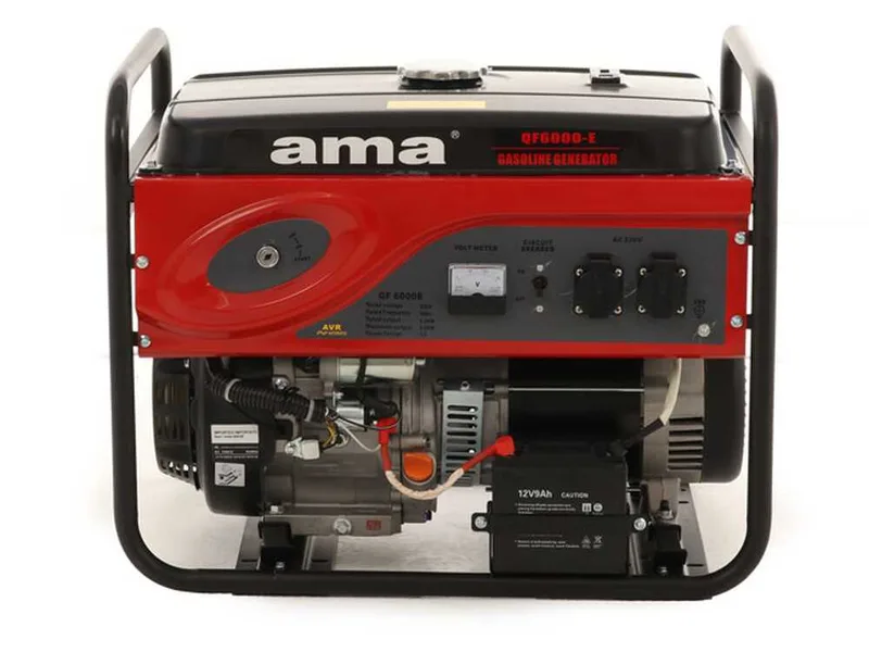AMA QF6000E - Groupe électrogène monophasé 6.5 kW à essence - générateur de courant