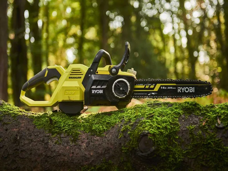 Ryobi RY36CSX35A-150 - Tronçonneuse à batterie 36 V 5 Ah - Guide de 35 cm