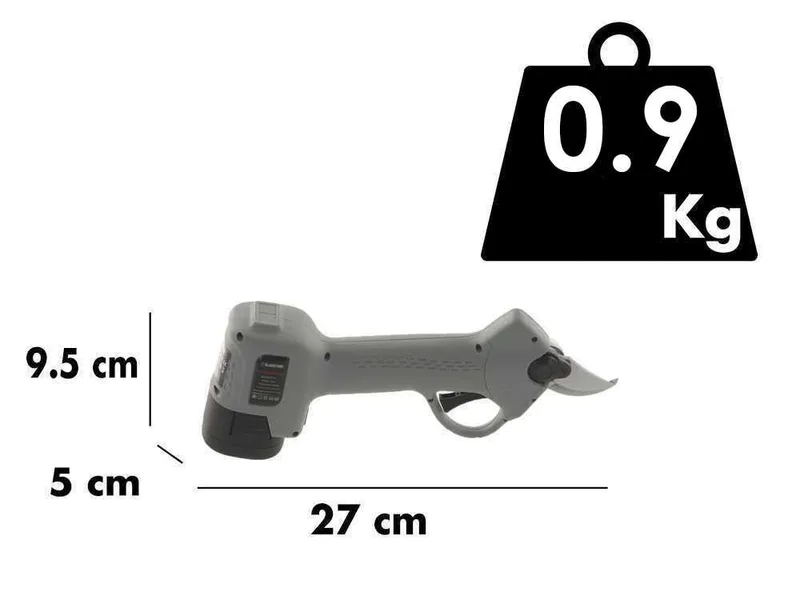 Sécateur électrique de taille Blackstone BPS-25 - 2 batteries 2.6 Ah 16.8 V