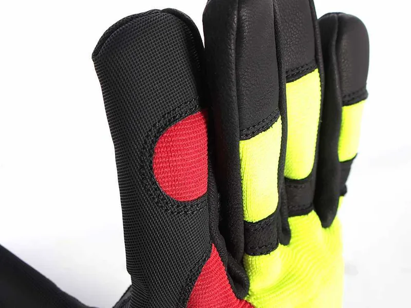 Gants anti-coupure pour tronçonneuse Solidur Forest - taille S (mesure 8)
