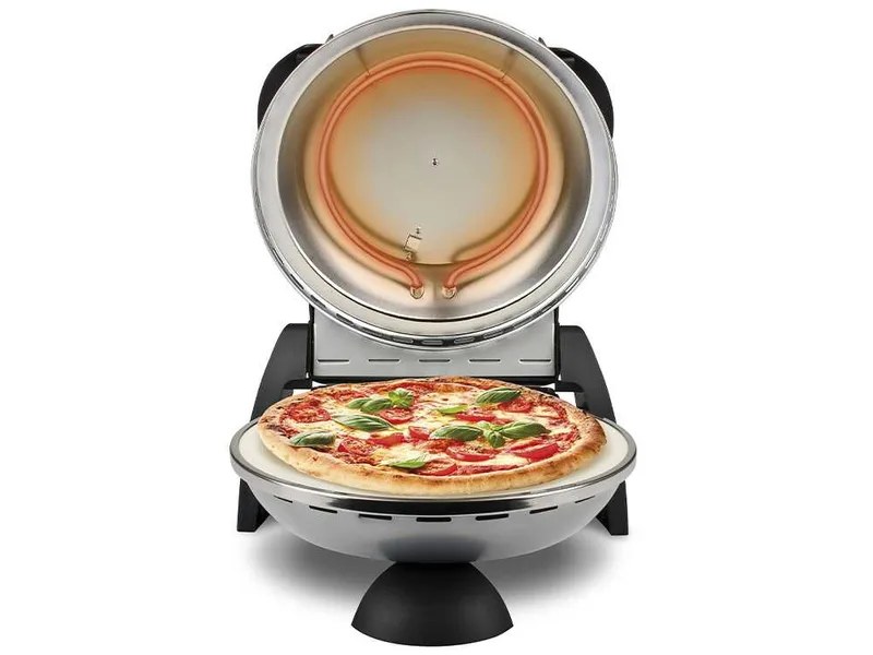 G3 Ferrari Delizia Silver - Four à pizza électrique - Pierre réfractaire