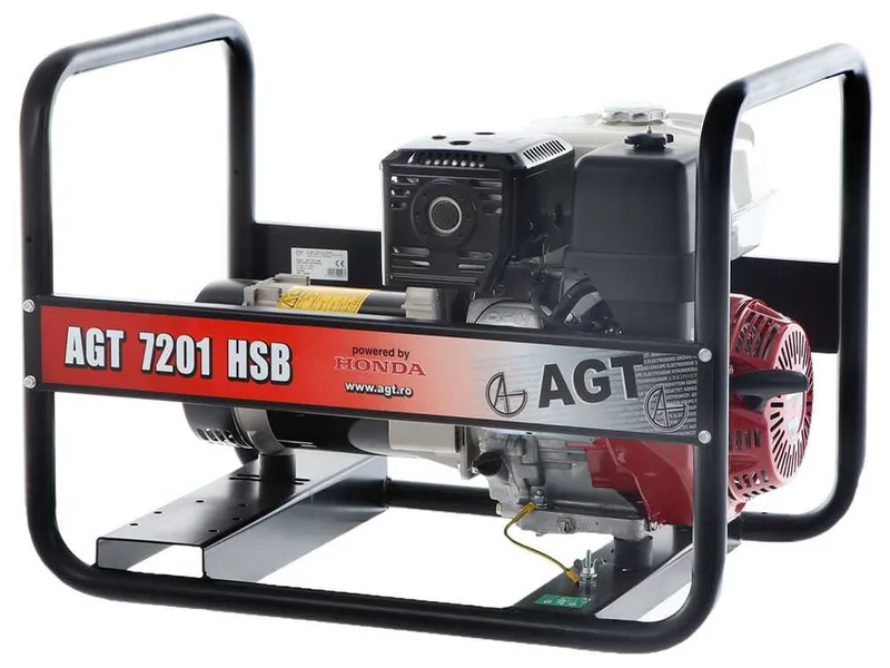 AGT 7201 HSB - Groupe électrogène 6.1 kW monophasé à essence - Continu 5.7 kW Monophasé