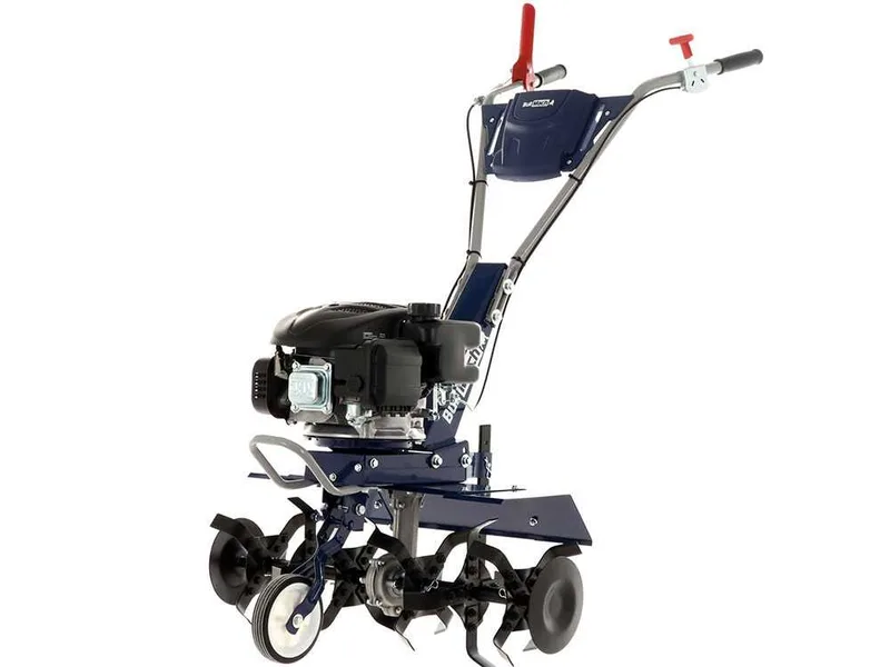 BullMach FLORA 60 - Motobineuse à essence 4,5 CV - Moteur Loncin 139 cm3