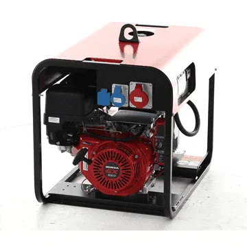 TecnoGen H8000TELX - Groupe électrogène à essence dém. électrique 6 kW - Continu 5.4 kW Triphasé