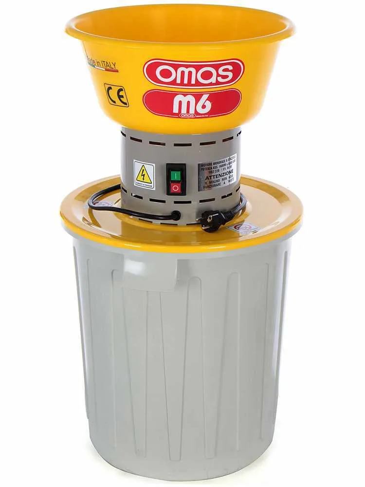 Omas - Moulin à grains électrique pour céréales - 1600 Watts