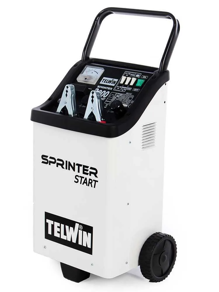 Telwin Sprinter 3000 Start - Chargeur de voiture et démarreur - batteries humides/démarrage-arrêt 12/24V