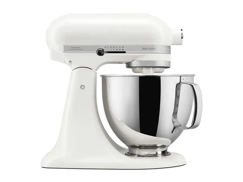 KitchenAid Artisan 5KSM125-EPL Porcelain White - Batteur mélangeur planétaire avec tête relevable