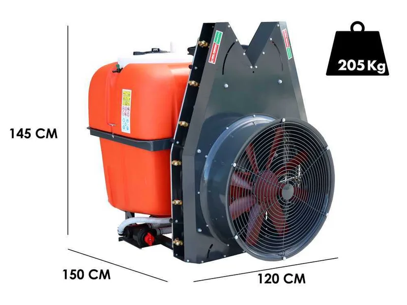 Dal Degan saturn extra 400L - Atomiseur porté à tour avec attelage pulvérisation sur tracteur - Pompe aps 71