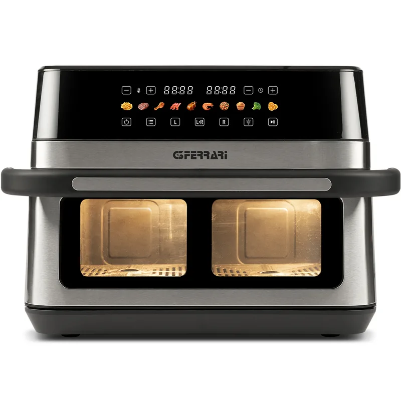 G3 Ferrari Friggisano 6+6 - Friteuse à air chaud 12 L avec double bac