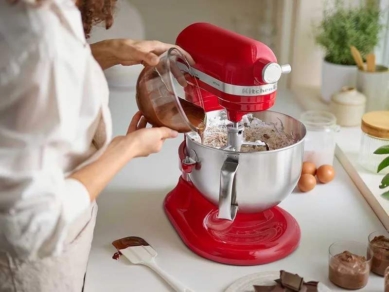 KitchenAid Artisan 5KSM60SPX-EER Rouge - Batteur mélangeur planétaire avec cuve amovible