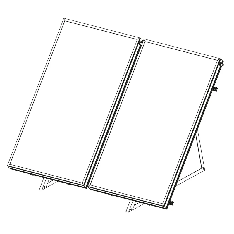 Sunex Kit de montage pour toit plat pour 2 capteurs solaires plats AMP 2.0