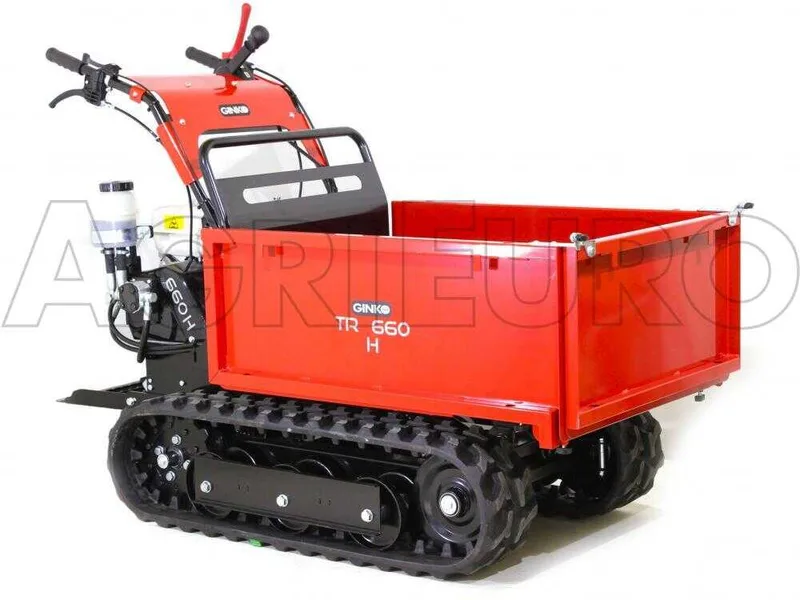 Brouette à moteur Ginko TR 660 extensible avec basculement hydraulique, moteur Honda