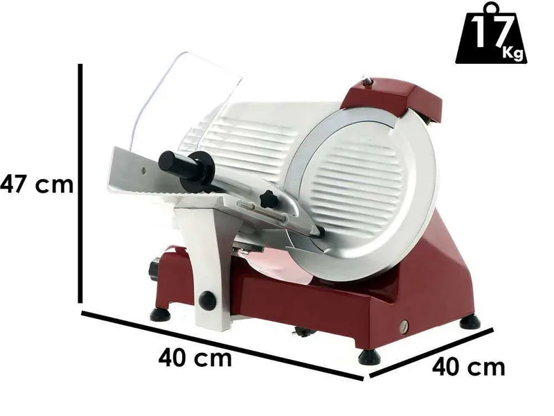 Trancheuse à gravité FAC F 275 E ROSSA - Lame de 275 mm - Corps en Alliage d'aluminium vernis - Affûteur fixe